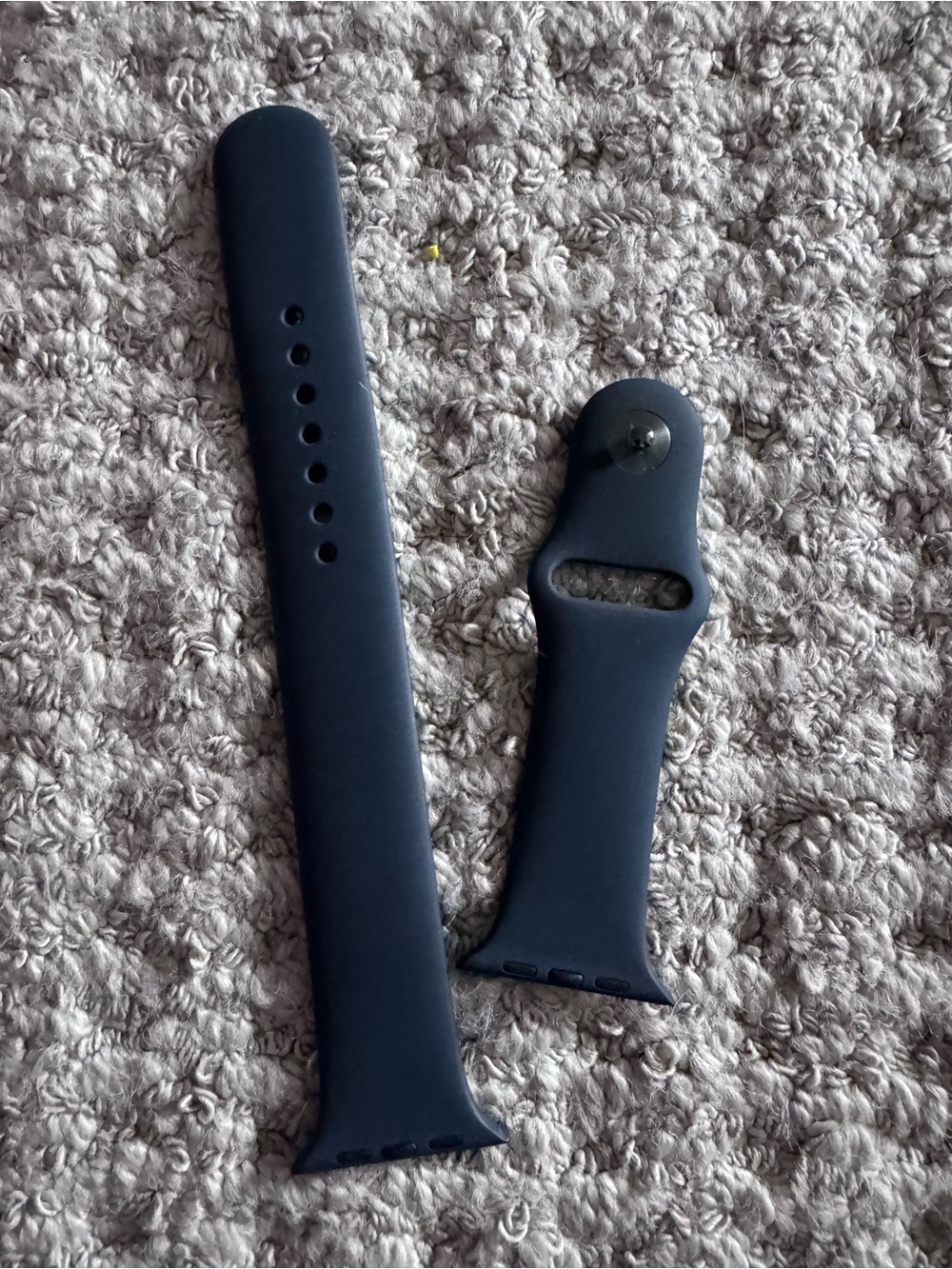 Navy Blue Silicone Apple Watch Band - 45mm XL